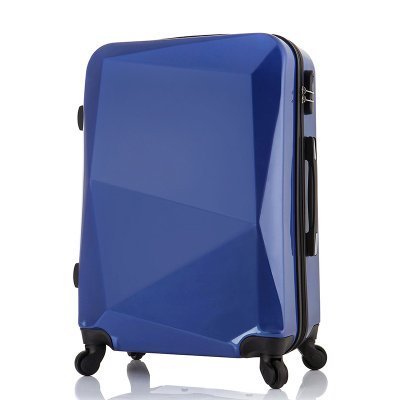 凱鉑瑞鉆石切面萬向輪行李箱托運箱商務旅行拉桿箱 深藍 24寸【報價、價格、評測、參數】_拉桿箱_蘇寧易購